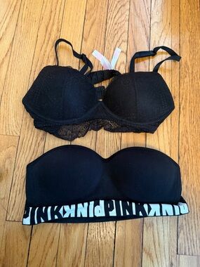 lot of 2 M VS pink bras